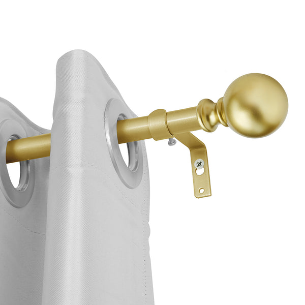 Utopia Alley D32XX Wall Mounted 3/4 Inch Curtain Rod - Curtain Rods For Windows 28 to 48 Inch, Adjustable Drapery Rods, Curtain Rods, Bedroom & Living Room Decorative Curtain Rods, Tapestry Poles