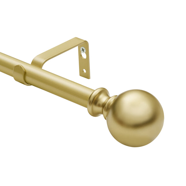 Utopia Alley D32XX Wall Mounted 3/4 Inch Curtain Rod - Curtain Rods For Windows 28 to 48 Inch, Adjustable Drapery Rods, Curtain Rods, Bedroom & Living Room Decorative Curtain Rods, Tapestry Poles