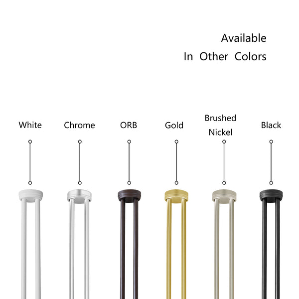 Utopia Alley DLR1XX Rustproof Wall Mounted Aluminum Double L Shaped Shower Curtain Rod 72" L x 31.7" W,  with 24 Shower Liner Hooks for interior rod included  & Ceiling Support