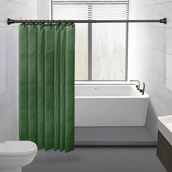 Utopia Alley F72RB Adjustable 72-Inch Shower Curtain Tension Rod - Rust-Proof Aluminum with Rubber End Cap, No Drill Installation - Extendable, Ideal for Bathroom, Retractable, Wall-to-Wall - Easy to Hang, Oil Rubbed Bronze