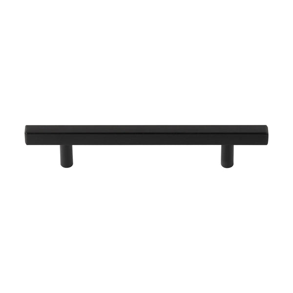 Utopia Alley HW435-438XX Oslo Pull Handle - Decorative Cabinet Drop Pull Handles for Cabinets and Drawers - Vintage Cabinet Hardware with Hand Finished Brushed Nickel / Matt Black - Metal Drawer Pull Handle, 3.75/5.0" center to center