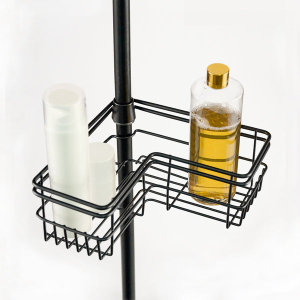 Utopia Alley PC6XX Rust-Resistant Shower Tension Pole Caddy, 4 Shelves
