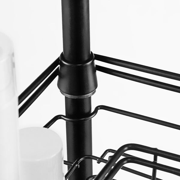 Utopia Alley PC6XX Rust-Resistant Shower Tension Pole Caddy, 4 Shelves