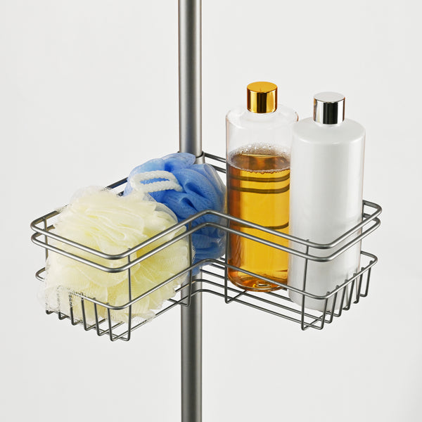 Utopia Alley PC6XX Rust-Resistant Shower Tension Pole Caddy, 4 Shelves