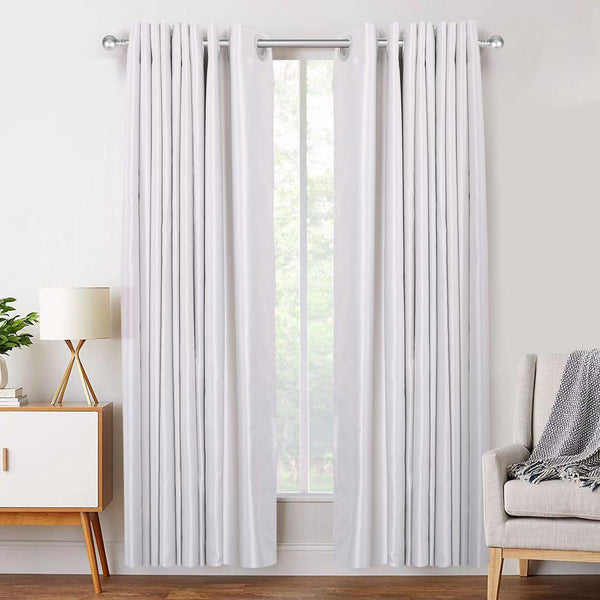 Utopia Alley D32XX Wall Mounted 3/4 Inch Curtain Rod - Curtain Rods For Windows 28 to 48 Inch, Adjustable Drapery Rods, Curtain Rods, Bedroom & Living Room Decorative Curtain Rods, Tapestry Poles