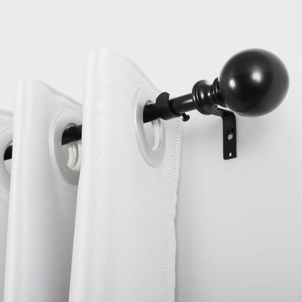 Utopia Alley D32XX Wall Mounted 3/4 Inch Curtain Rod - Curtain Rods For Windows 28 to 48 Inch, Adjustable Drapery Rods, Curtain Rods, Bedroom & Living Room Decorative Curtain Rods, Tapestry Poles