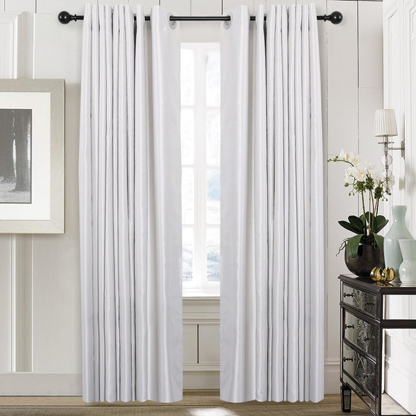 Utopia Alley D32XX Wall Mounted 3/4 Inch Curtain Rod - Curtain Rods For Windows 28 to 48 Inch, Adjustable Drapery Rods, Curtain Rods, Bedroom & Living Room Decorative Curtain Rods, Tapestry Poles