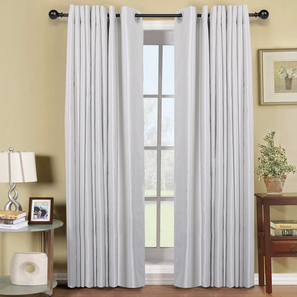 Utopia Alley D32XX Wall Mounted 3/4 Inch Curtain Rod - Curtain Rods For Windows 28 to 48 Inch, Adjustable Drapery Rods, Curtain Rods, Bedroom & Living Room Decorative Curtain Rods, Tapestry Poles