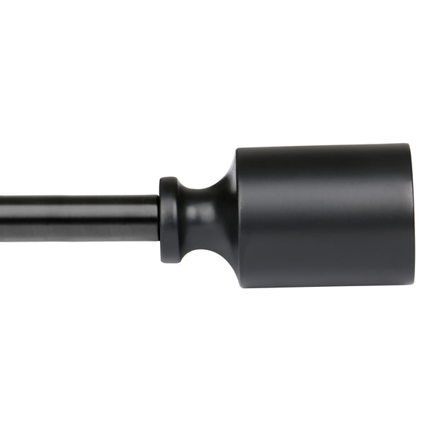 Utopia Alley D72Z/D72GD Wall Mounted 3/4 Inch Curtain Rod - Curtain Rods For Windows 28 to 48 Inch, Adjustable Drapery Rods, Curtain Rods, Bedroom & Living Room Decorative Curtain Rods, Tapestry Poles, Black & Gold