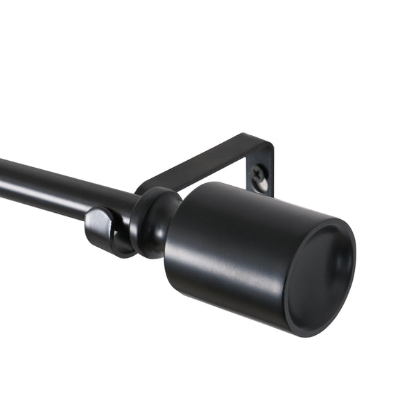 Utopia Alley D72Z/D72GD Wall Mounted 3/4 Inch Curtain Rod - Curtain Rods For Windows 28 to 48 Inch, Adjustable Drapery Rods, Curtain Rods, Bedroom & Living Room Decorative Curtain Rods, Tapestry Poles, Black & Gold