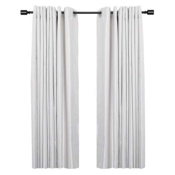 Utopia Alley D72Z/D72GD Wall Mounted 3/4 Inch Curtain Rod - Curtain Rods For Windows 28 to 48 Inch, Adjustable Drapery Rods, Curtain Rods, Bedroom & Living Room Decorative Curtain Rods, Tapestry Poles, Black & Gold