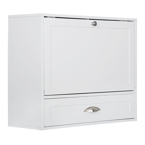 Utopia Alley FT73WW Space Saving Wall Mount Laptop Desk, White