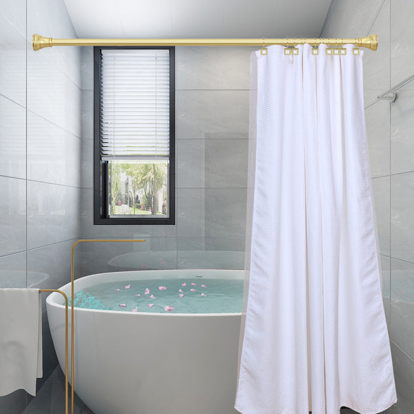 Utopia Alley HK22XX Shower Hooks - Double Shower Curtain Rings for Bathroom - Rust Resistant Shower Curtain Hooks for Shower Curtain or Liner - Shower Curtain Rings with Crystal Design - Set of 12