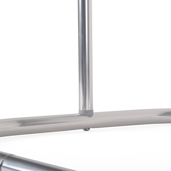 Utopia Alley HP9XX Rustproof Wall Mounted Aluminum Hoop Shower Rod With Ceiling Support for Clawfoot Tub, 45.7 Inch Size by 22 Inch, with White Shower Curtain 180x70 inch
