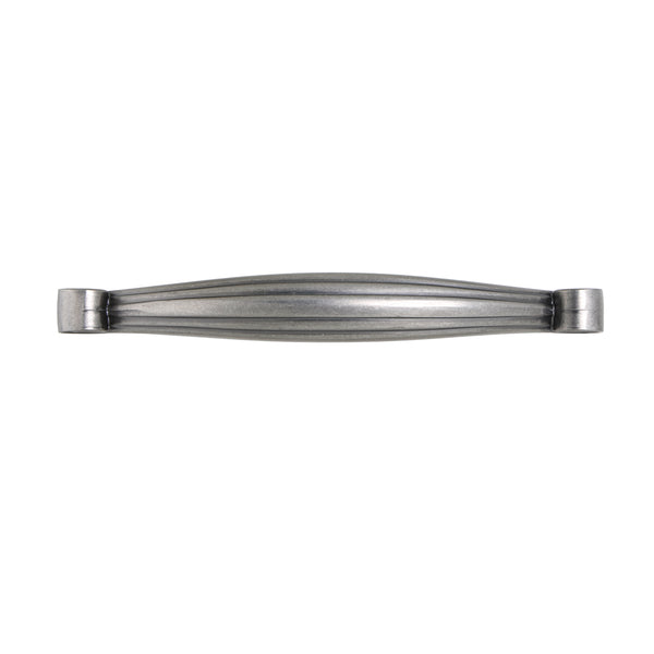 Utopia Alley HW309PLPT011 Whitton Pull Handle - Decorative Cabinet Drop Pull Handles for Cabinets and Drawers - Vintage Cabinet Hardware with Hand Finished Pewter - Metal Drawer Pull Handle, 5.0" Center to Center