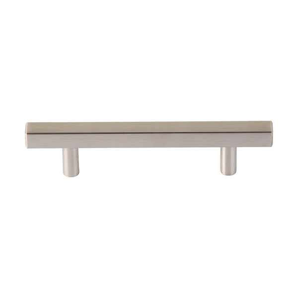 Utopia Alley HW435-438XX Oslo Pull Handle - Decorative Cabinet Drop Pull Handles for Cabinets and Drawers - Vintage Cabinet Hardware with Hand Finished Brushed Nickel / Matt Black - Metal Drawer Pull Handle, 3.75/5.0" center to center