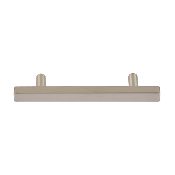 Utopia Alley HW435-438XX Oslo Pull Handle - Decorative Cabinet Drop Pull Handles for Cabinets and Drawers - Vintage Cabinet Hardware with Hand Finished Brushed Nickel / Matt Black - Metal Drawer Pull Handle, 3.75/5.0" center to center