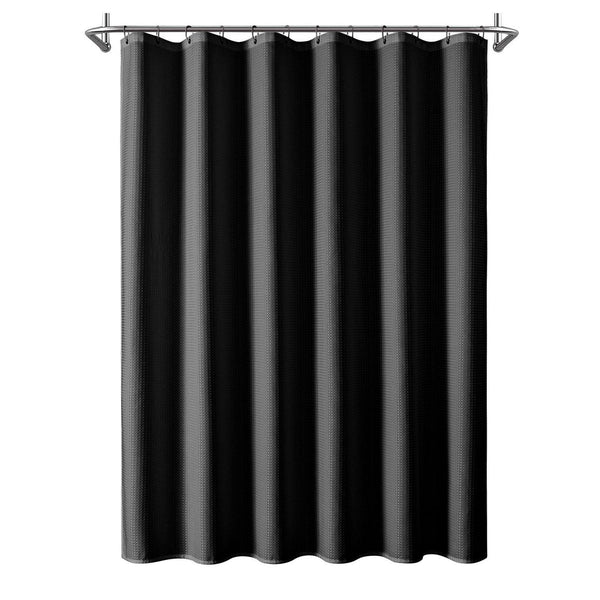 Utopia Alley BL7XX Waffle Weave Shower Curtain for Bathroom, 120 GSM Weighted Polyester Bath Curtain (71" W × 71" H)