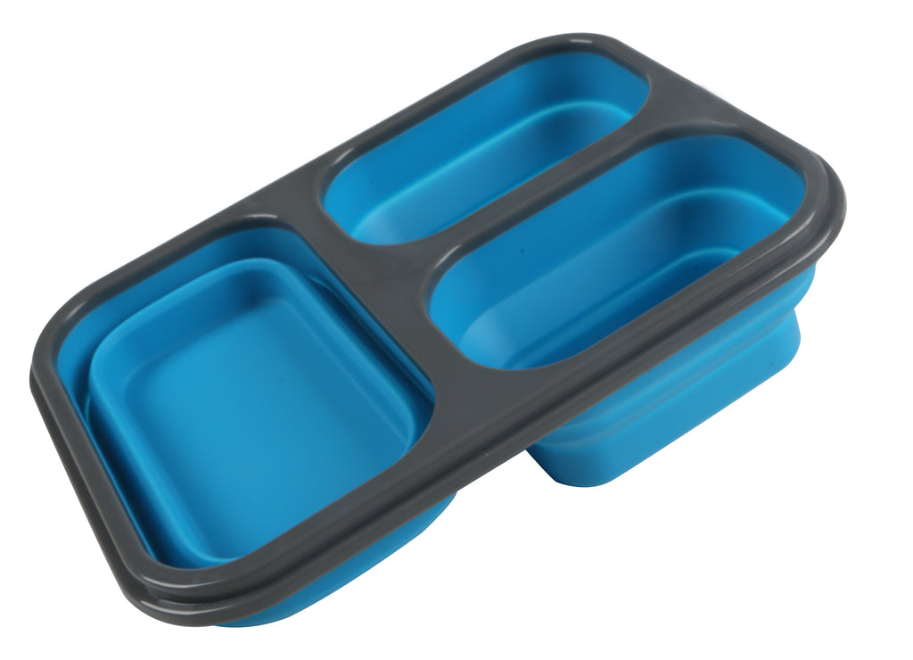 Dropship Lunch Box Bento Box Collapsible Silicone Lunchbox With Two  Compartments BPA Free Heat Resistant Great For School Work Camping Hiking  Food Storage to Sell Online at a Lower Price