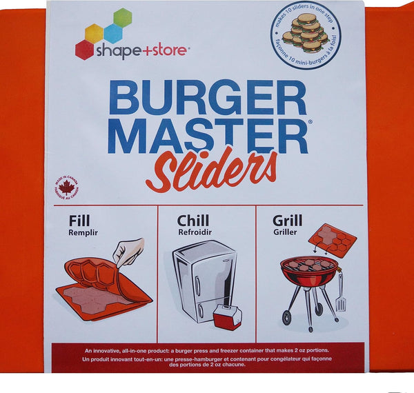 Utopia Alley BMS Burger Master Sliders 10 in 1 Innovative Burger Press and Freezer Container