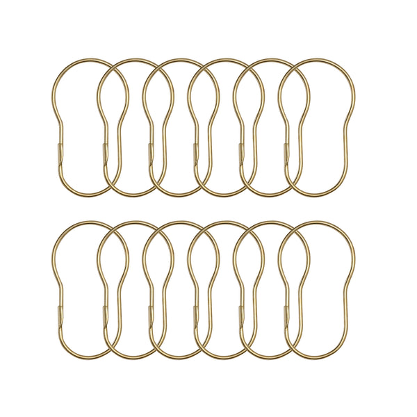 Utopia Alley CR2GD Aluminum Rustproof Wall Mounted Single Curved Shower Rod, adjustable from 45" to 72" Wide, Gold