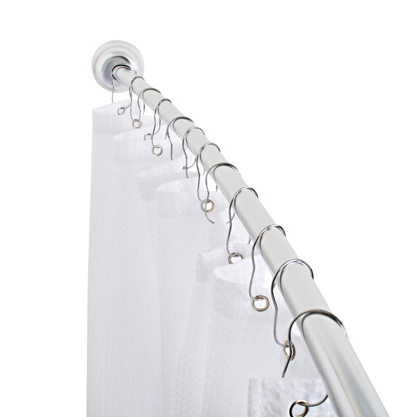 Utopia Alley CR9XX 72" Aluminum Curved Rod, includes Shower Rings and PEVA Liner