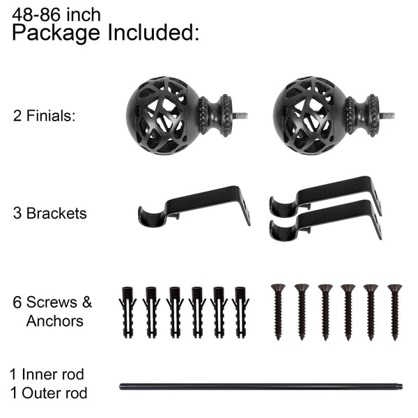 Utopia Alley D12 curtain rod multipack