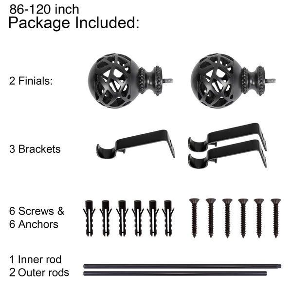 Utopia Alley D12 curtain rod multipack