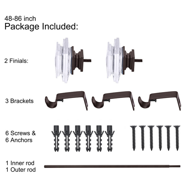 Utopia Alley D13 curtain rod multipack