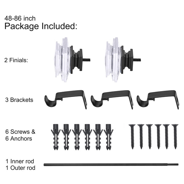 Utopia Alley D13 curtain rod multipack