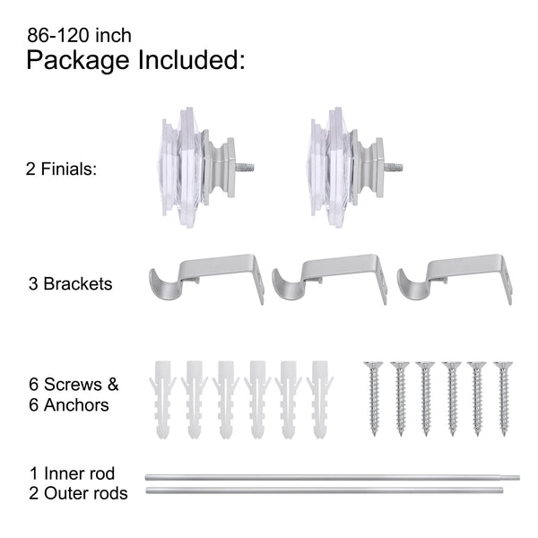 Utopia Alley D13 curtain rod multipack
