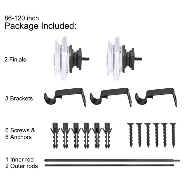 Utopia Alley D13 curtain rod multipack