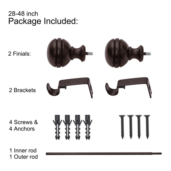 Utopia Alley D14 curtain rod multipack