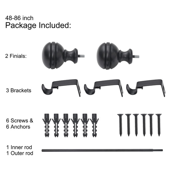 Utopia Alley D14 curtain rod multipack