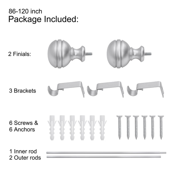 Utopia Alley D14 curtain rod multipack