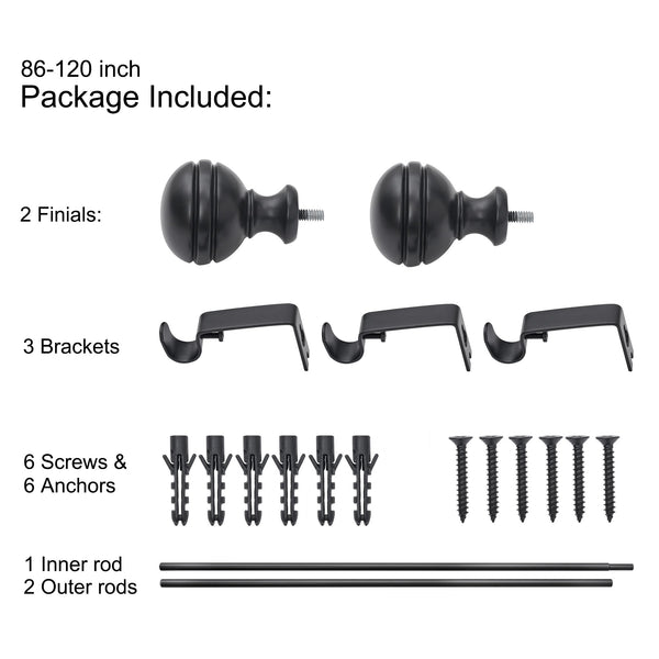 Utopia Alley D14 curtain rod multipack