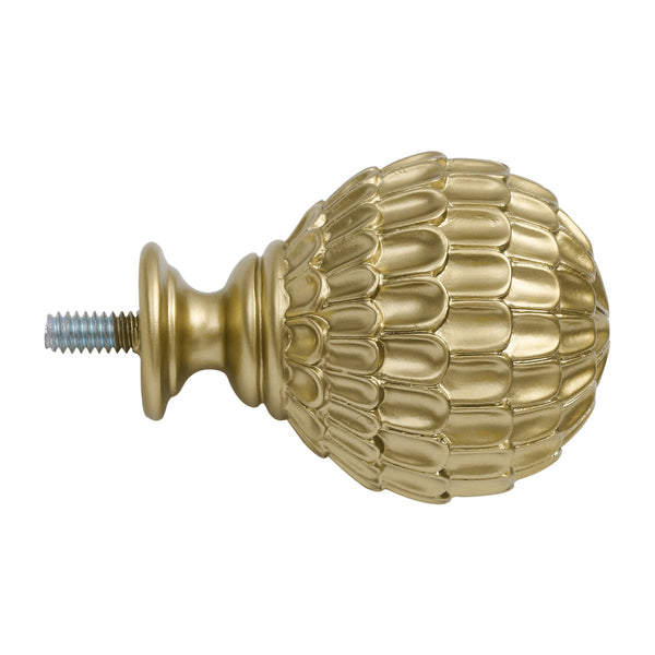 Utopia Alley D18XX 3/4" Diameter Adjustable Heavy-Duty Decorative Curtain Rod with Ornate Endcaps for Indoor Outdoor Use, Fits Living Room, Bedroom, Kitchen & Patio, Gold