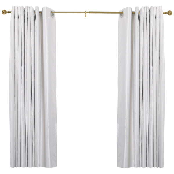 Utopia Alley D18XX 3/4" Diameter Adjustable Heavy-Duty Decorative Curtain Rod with Ornate Endcaps for Indoor Outdoor Use, Fits Living Room, Bedroom, Kitchen & Patio, Gold
