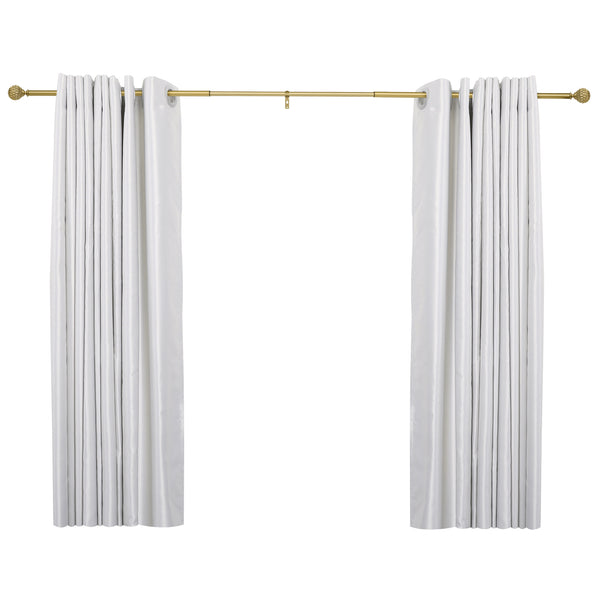 Utopia Alley D18XX 3/4" Diameter Adjustable Heavy-Duty Decorative Curtain Rod with Ornate Endcaps for Indoor Outdoor Use, Fits Living Room, Bedroom, Kitchen & Patio, Gold