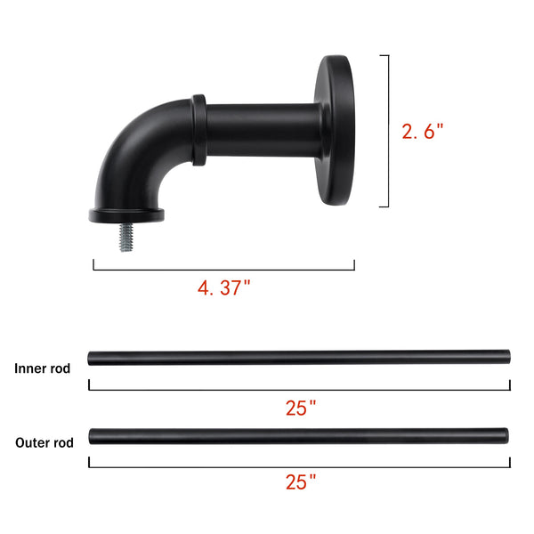 Utopia Alley D19 curtain rod multipack