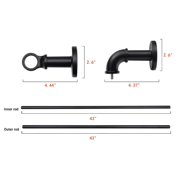 Utopia Alley D19 curtain rod multipack