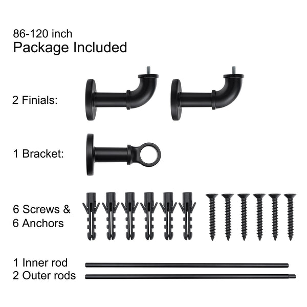 Utopia Alley D19 curtain rod multipack