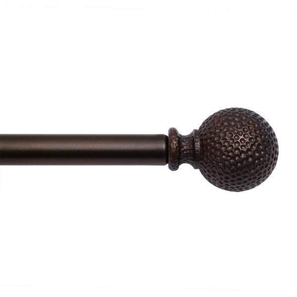 Utopia Alley D20XX 3/4" Diameter Adjustable Heavy-Duty Decorative Curtain Rod with Ornate Endcaps for Indoor Outdoor Use, Fits Living Room, Bedroom, Kitchen & Patio, Oil Rubbed Bronze