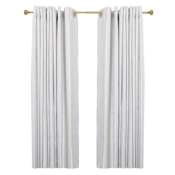 Utopia Alley D21XX 3/4" Diameter Adjustable Heavy-Duty Decorative Curtain Rod with Ornate Endcaps for Indoor Outdoor Use, Fits Living Room, Bedroom, Kitchen & Patio, Gold
