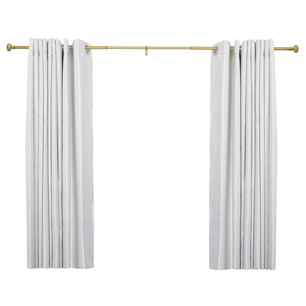Utopia Alley D21XX 3/4" Diameter Adjustable Heavy-Duty Decorative Curtain Rod with Ornate Endcaps for Indoor Outdoor Use, Fits Living Room, Bedroom, Kitchen & Patio, Gold