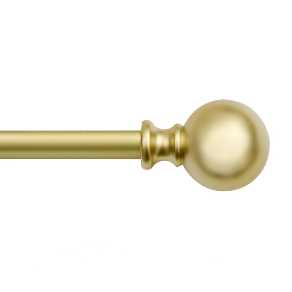 Utopia Alley D32XX Curtain Rod with Round Finials, Adjustable Length 28-48"