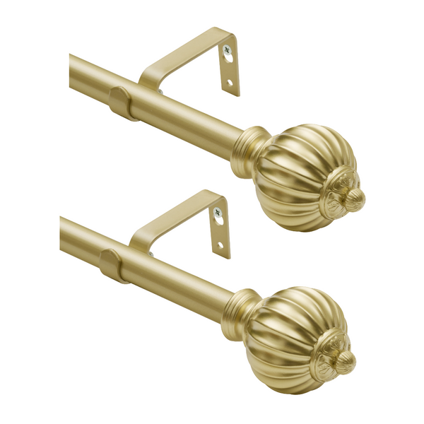 Gold curtain rods - 2 pack