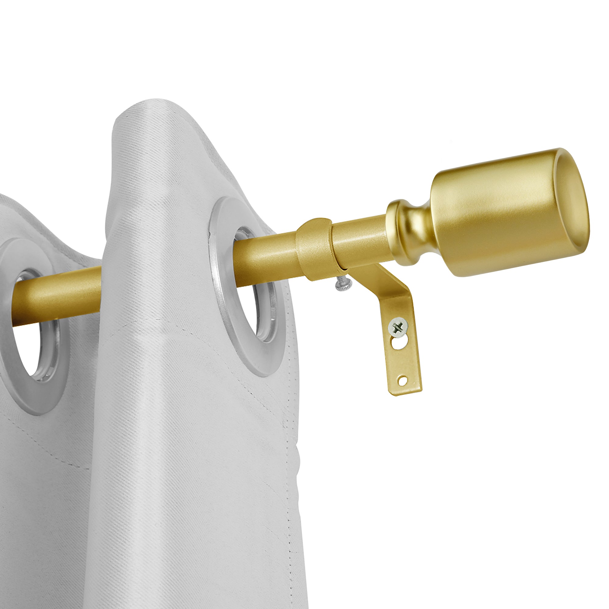 Utopia Alley D74Z/D74GD Wall Mounted 3/4 Inch Curtain Rod - Curtain Rods For Windows 48 to 86 Inch, Adjustable Drapery Rods, Curtain Rods, Bedroom & Living Room Decorative Curtain Rods, Tapestry Poles