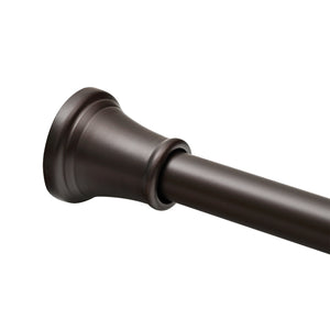 Utopia Alley F72RB Adjustable 72-Inch Shower Curtain Tension Rod - Rust-Proof Aluminum with Rubber End Cap, No Drill Installation - Extendable, Ideal for Bathroom, Retractable, Wall-to-Wall - Easy to Hang, Oil Rubbed Bronze