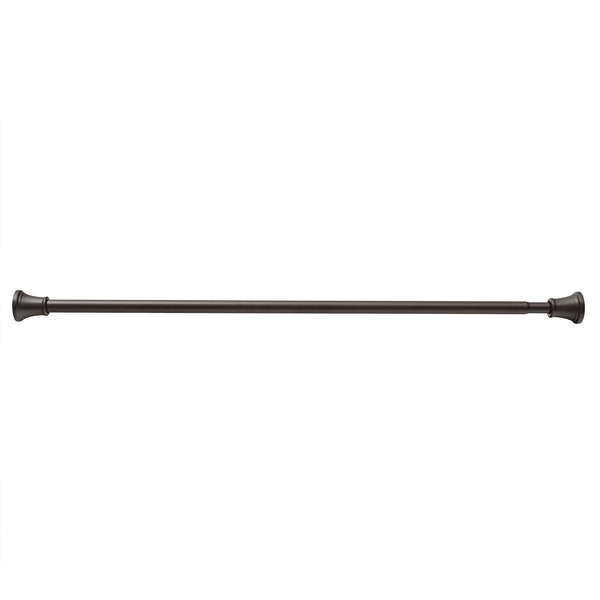 Utopia Alley F72RB Adjustable 72-Inch Shower Curtain Tension Rod - Rust-Proof Aluminum with Rubber End Cap, No Drill Installation - Extendable, Ideal for Bathroom, Retractable, Wall-to-Wall - Easy to Hang, Oil Rubbed Bronze